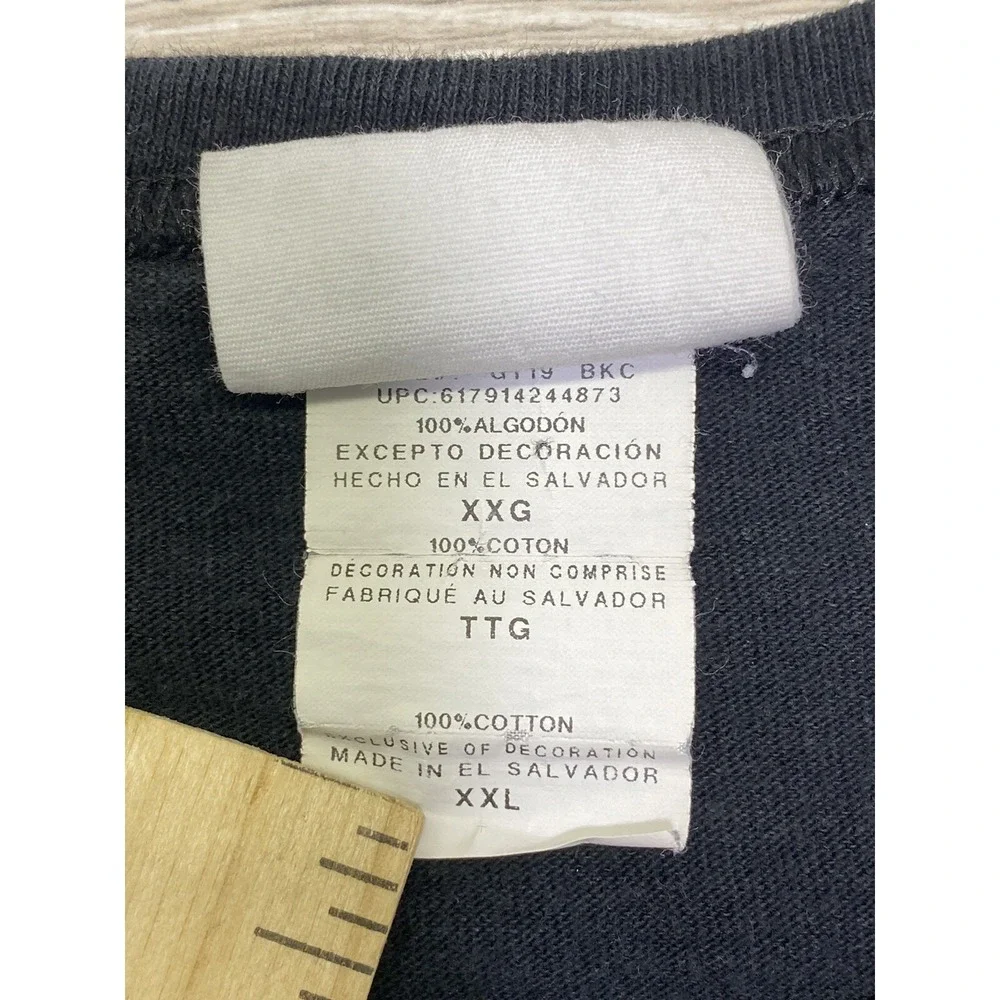 Vintage Champion Shirt Adult Sz 2XL Short Sleeve Big C Logo Embroidered Black - Picture 6 of 8